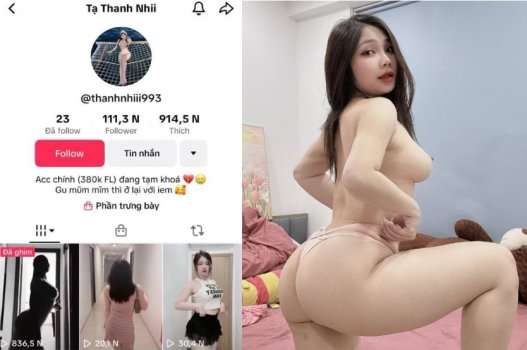 Quan hệ ngực lớn em Tạ Thanh Nhi nhún mạnh